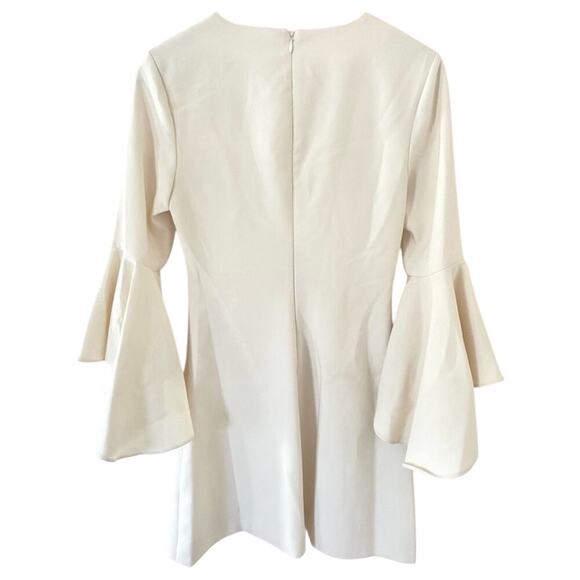 Likely Mallory Flounce-Sleeve Mini Dress in White Bridal Size 4 Gently Used - Picture 4 of 6